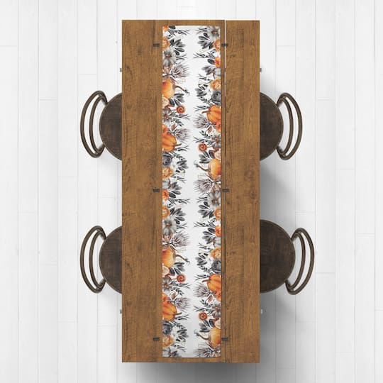Halloween Botanicals Border Cotton Twill Runner